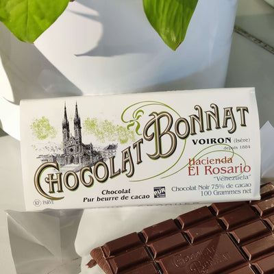 Maison Bonnat, Chocolat noir, tablette de chocolat, chocolat à haute teneur en cacao, chocolat pour régime, bean-to-bar français