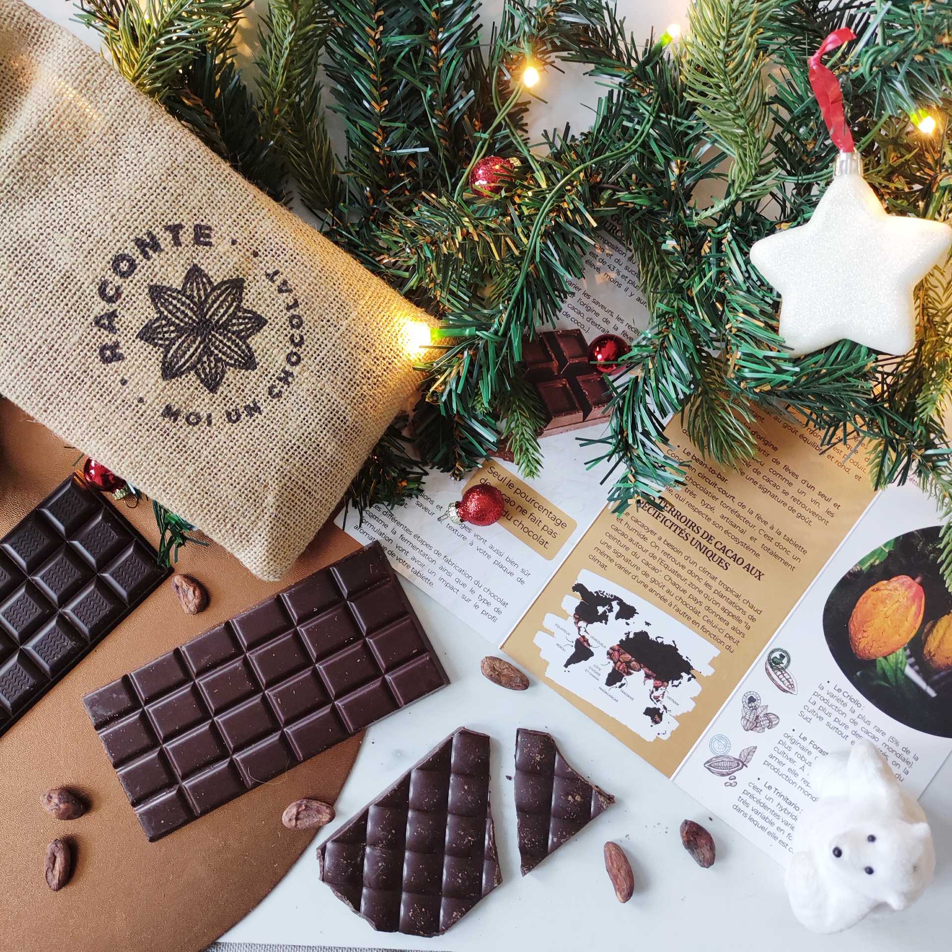 Cadeau chocolat - Coffret cadeau Choco rond - cadeau - Cadeau chocolat -  Panier cadeau